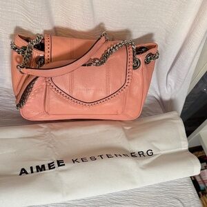 Aimee Kestenberg Coral Leather Shoulder Bag
